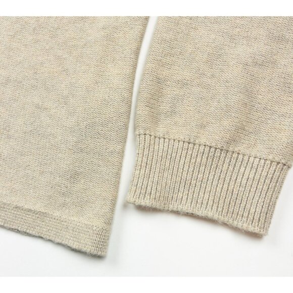 Marine Layer Striped Sweater Men's Medium Beige Blue Merino Wool Blend Collared - Picture 6 of 14